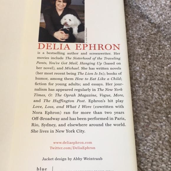 Other Sister Mother Husband Dog By Delia Ephron Hard Cover Book